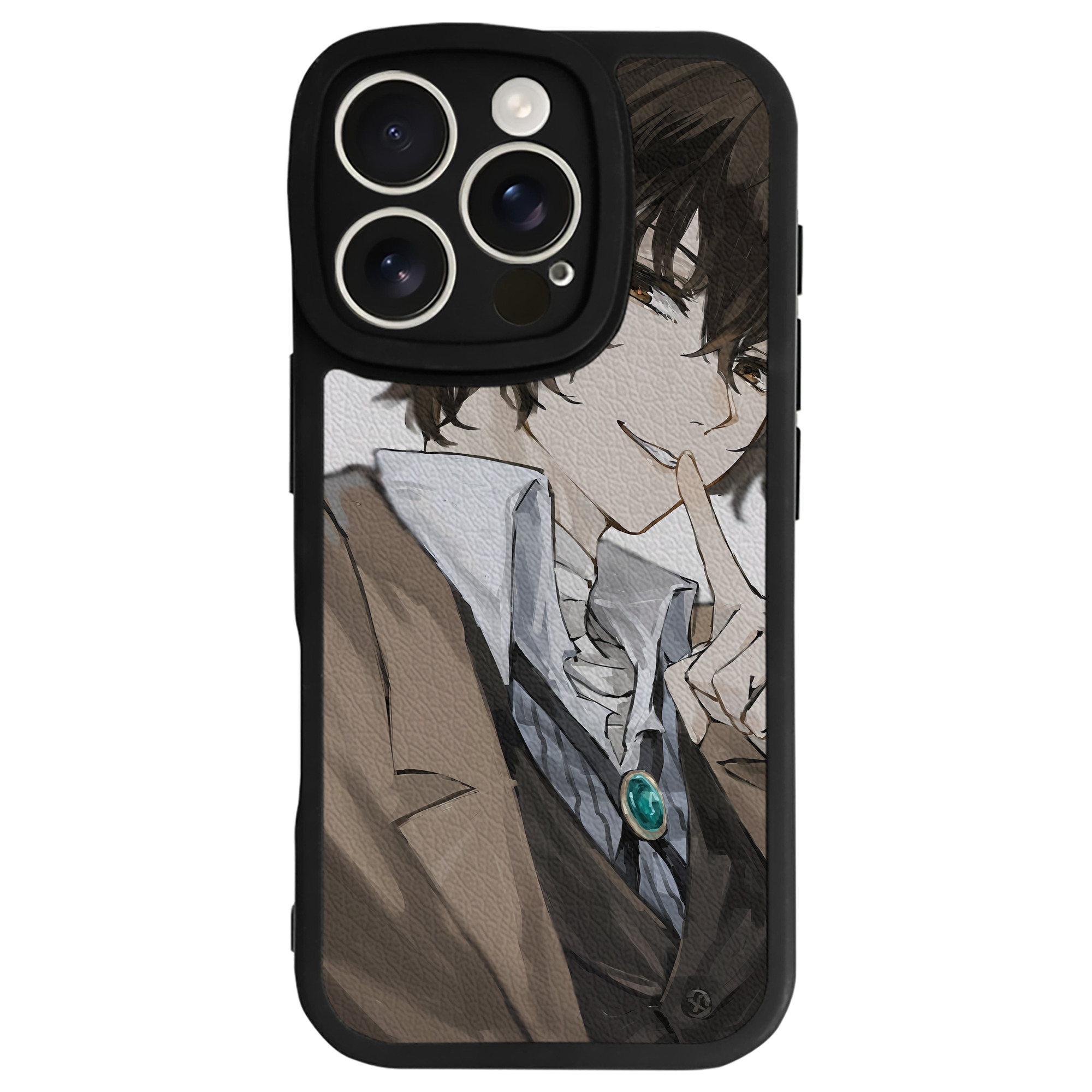 （画像用） 文豪ストレイドッグス Bungo Stray Dogs 【iPhone 16シリーズ対応】シリコンスマホケース（レザー調） 材質：シリコン